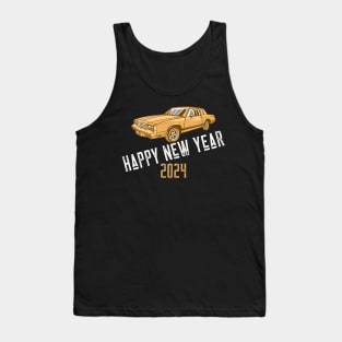 Happy New Year 2024 Cars New Years Eve Party New Year Daily Driver Tank Top